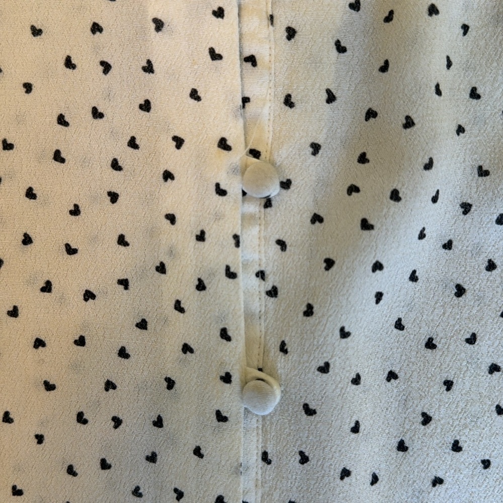 Rails Short Sleeve Heart Blouse - Size Small - image 3